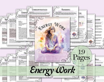 Energy Work Bundle | Cleansing, Banishing, Warding, and More! - Printable Pages