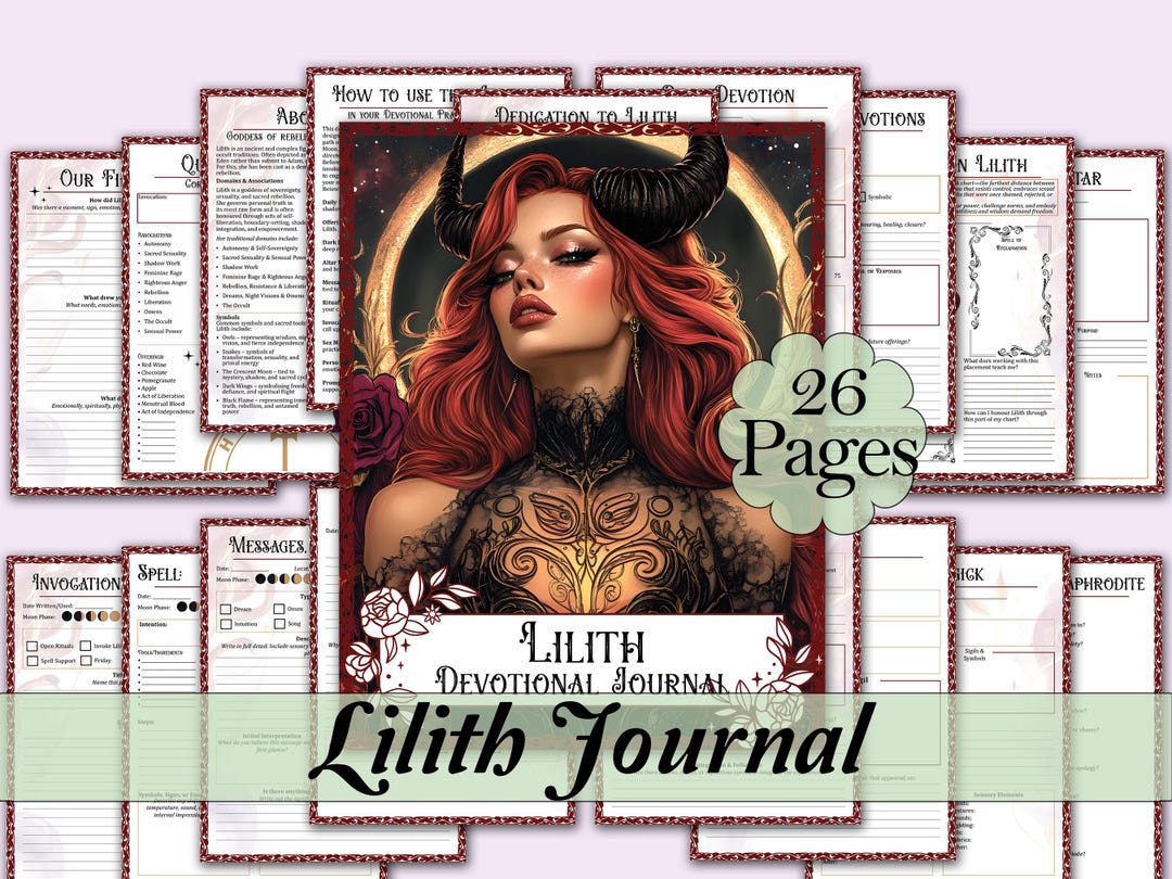 Lilith Devotional Journal | Prayers, Black Moon, Offerings, Dreams ...