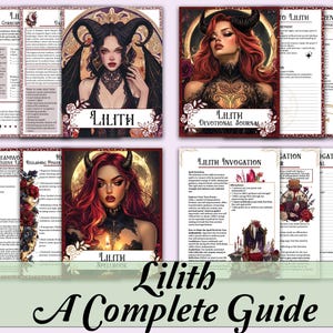 Complete Lilith Book of Shadows Bundle | Spells, Ritual, Shadow Work, Sex Magic, Tarot, Journal, Correspondences and more! - Printable Pages