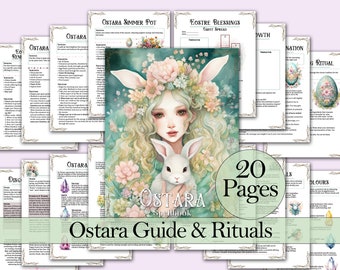 Guide du Sabbat d'Ostara et lot de rituels | Correspondances, sorts, tarots et plus encore ! - Pages imprimables