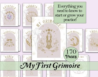 My First Grimoire | Complete Digital Book of Shadows - Printable Pages