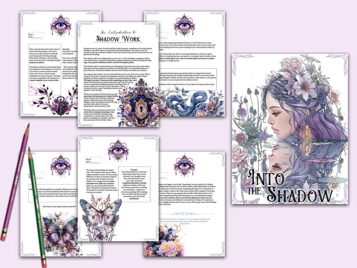 Ultimate Shadow Work Bundle | 203 Pages - 30 Day Program, Tarot Spreads, & Pendulum Journal ...