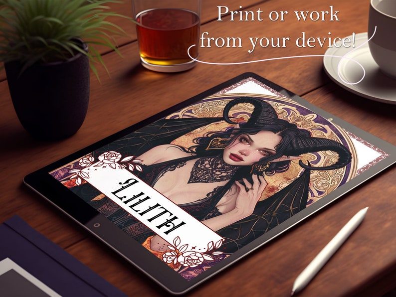Lilith Book of Shadows Bundle | Spells, Rituals, Tarot Spreads, Correspondences, Self Empowerment, Magick Oil, and more! - Printable Pages image 8