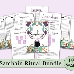 Samhain Book of Shadows Bundle | Spells, Rituals, Tarot, and More! - Printable Pages
