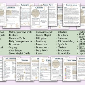 My First Grimoire | Complete Digital Book of Shadows - Printable Pages ...