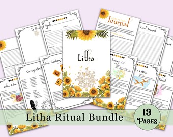 Litha Book of Shadows Bundle | Spells, Rituals, Tarot, and More! - Printable Pages