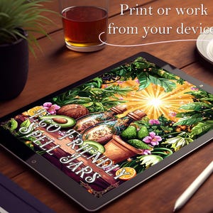 print the PDF or work digitally from your device