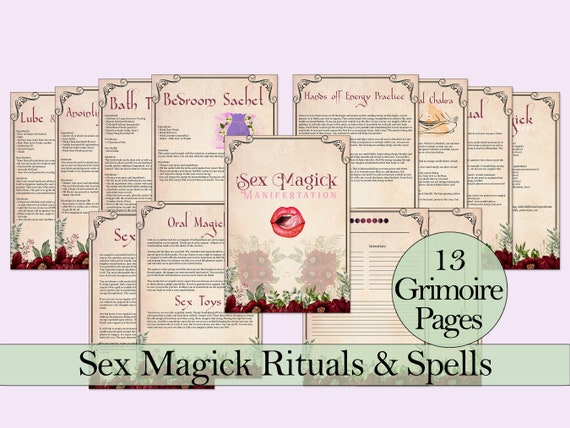 Sex Magic Manifestation Bundle Spells, Rituals, Sigils and More Printable  Pages Vintage Edition -  Canada