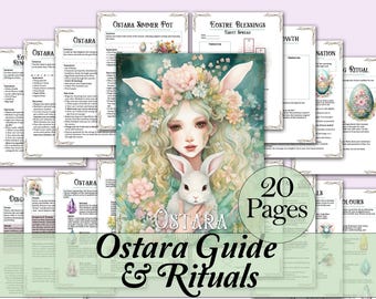 Ostara Sabbat Guide & Ritual Bundle | Correspondences, Spells, Tarot, and More! - Printable Pages