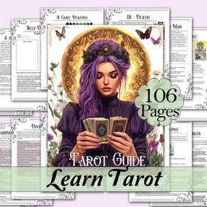 Tarot Beginner&#39;s Guide | Card Meanings, Reading, Spreads, Cheat Sheets, & More! - Printable Pages