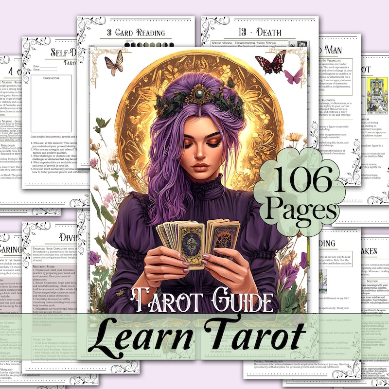 Planner to Learn Tarot - Etsy
