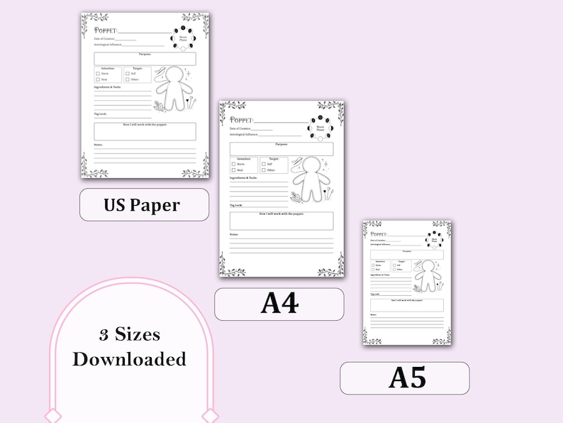 Sample Poppet Poppet Spell Template | Log Full Poppet Workings, Tag Locks + Results ...