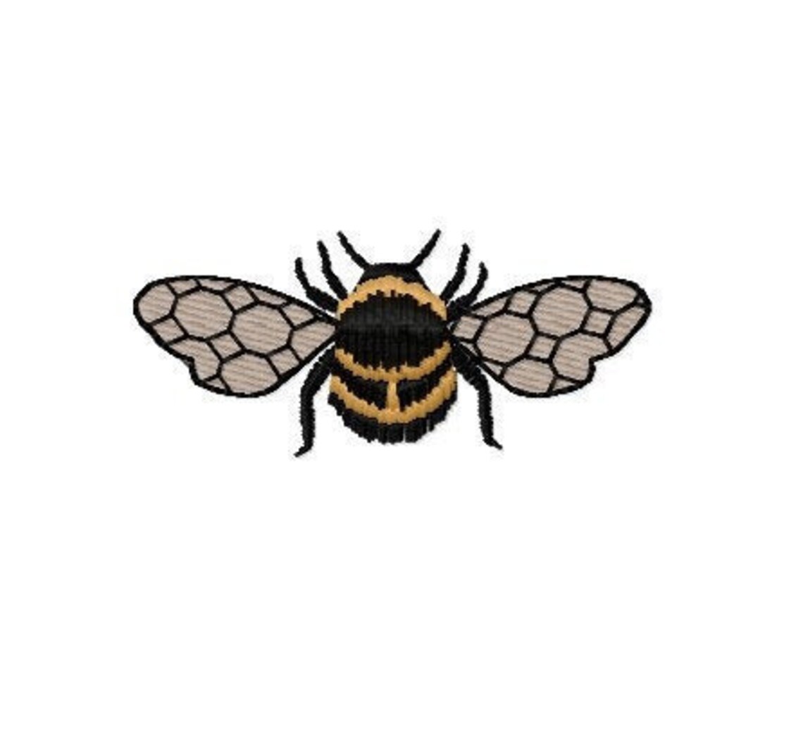 Bee 2x3 machine embroidery design digital bee2 dst exp hus  etsy Bee 2x3 machine embroidery design digital bee2 dst exp hus  etsy