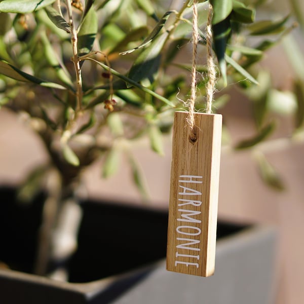 Geschenk für das Brautpaar zur Hochzeit, Wünsche für einen Baum, Holzanhänger