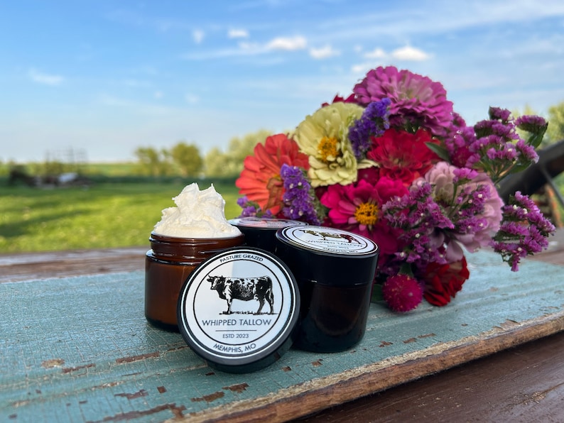 Whipped tallow. Tallow balm. Tallow face cream. Grass fed tallow image 3