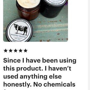 Whipped Tallow Balm: Grassfed, Natural Face Cream, Unscented/Scented, Small batches,Natural Skin Care image 20