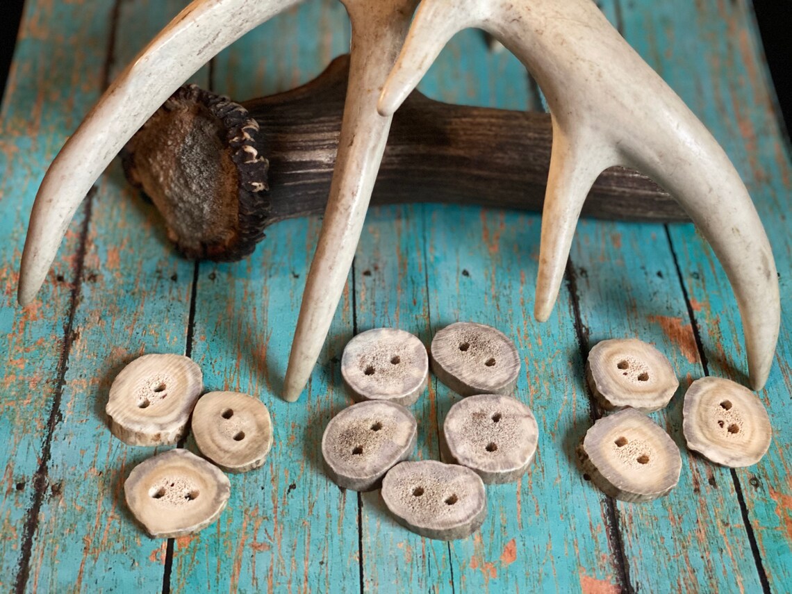 Large Elk/deer Buttons. Etsy