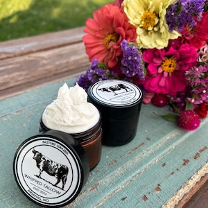 Whipped tallow. Tallow balm. Tallow face cream. Grass fed tallow image 2