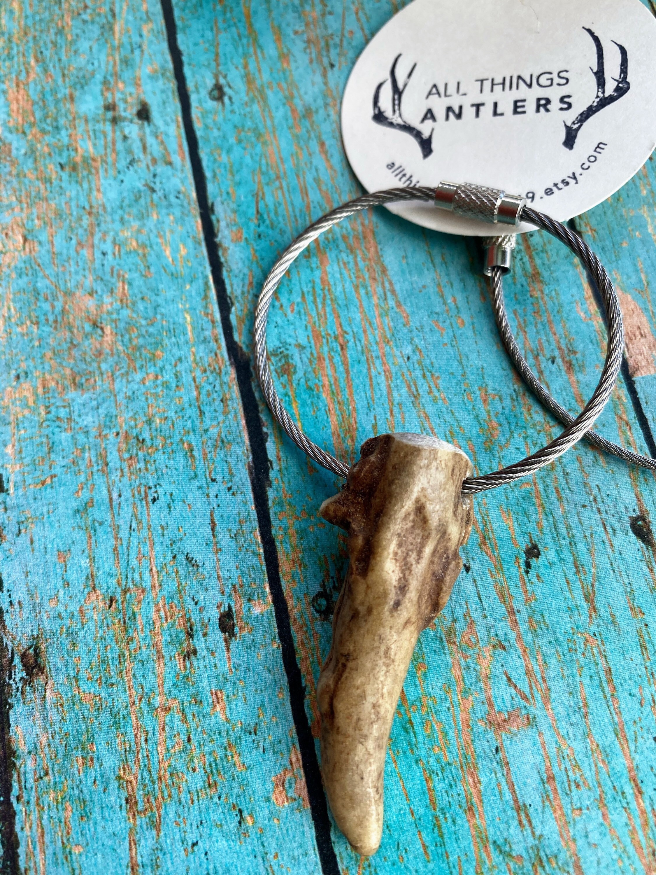 Antler Keychain 3-pack: Hand-sanded Deer & Elk Antler - Etsy