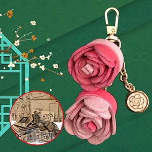 Flower Pendant Cutting Dies Leather Punching Dies Template Knife Cutting Cutter for DIY Leather Crafts Making