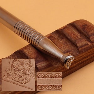 Leather Stamp Tools Set Leather Craft Kit Flower Heart Pattern Custom Punch Professional Leather Tool Stamping 304 Stainless Steel