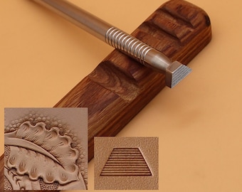 304 Stainless Steel Leather Stamp Tools Set Flower Design Leather Craft Kit Custom Punch Professional Leather Tool Stamping