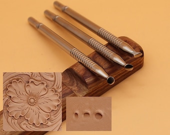 304 Stainless Steel Leather Stamp Tools Set Leather Making Craft Kit Custom Punch Professional Leather Tool Stamping