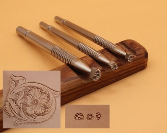 Leather Stamp Tools Set Leather Craft Kit Custom Punch 304 Stainless Steel Professional Leather Tool Stamping