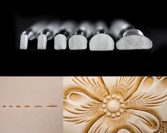 Leather Stamping Tool 304 Stainless Steel Professional Stamp Tools Leather Edge Carving DIY LeatherCrafts