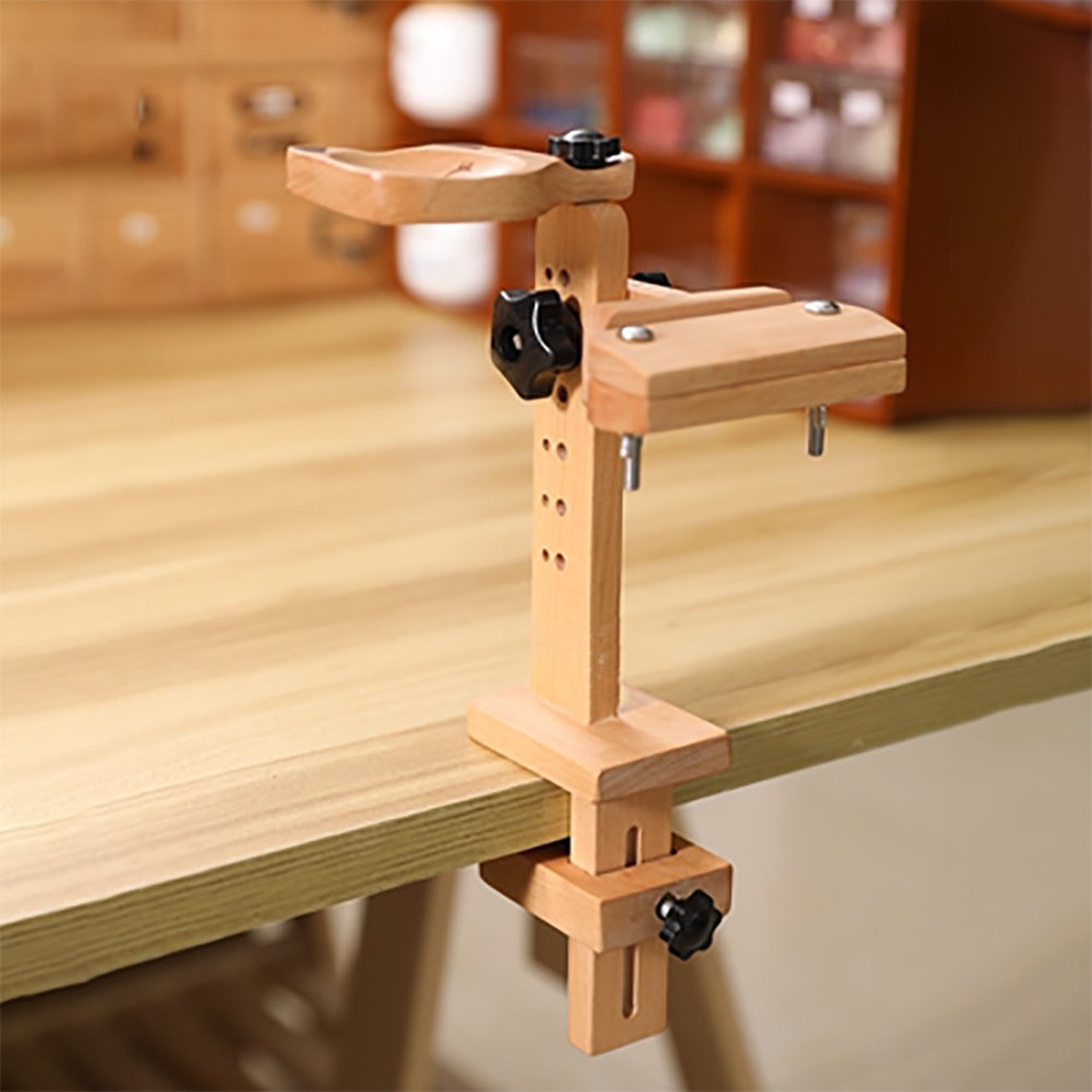 Tabletop Embroidery Frame Stand Wood Cross Stitch Hoop Etsy Canada