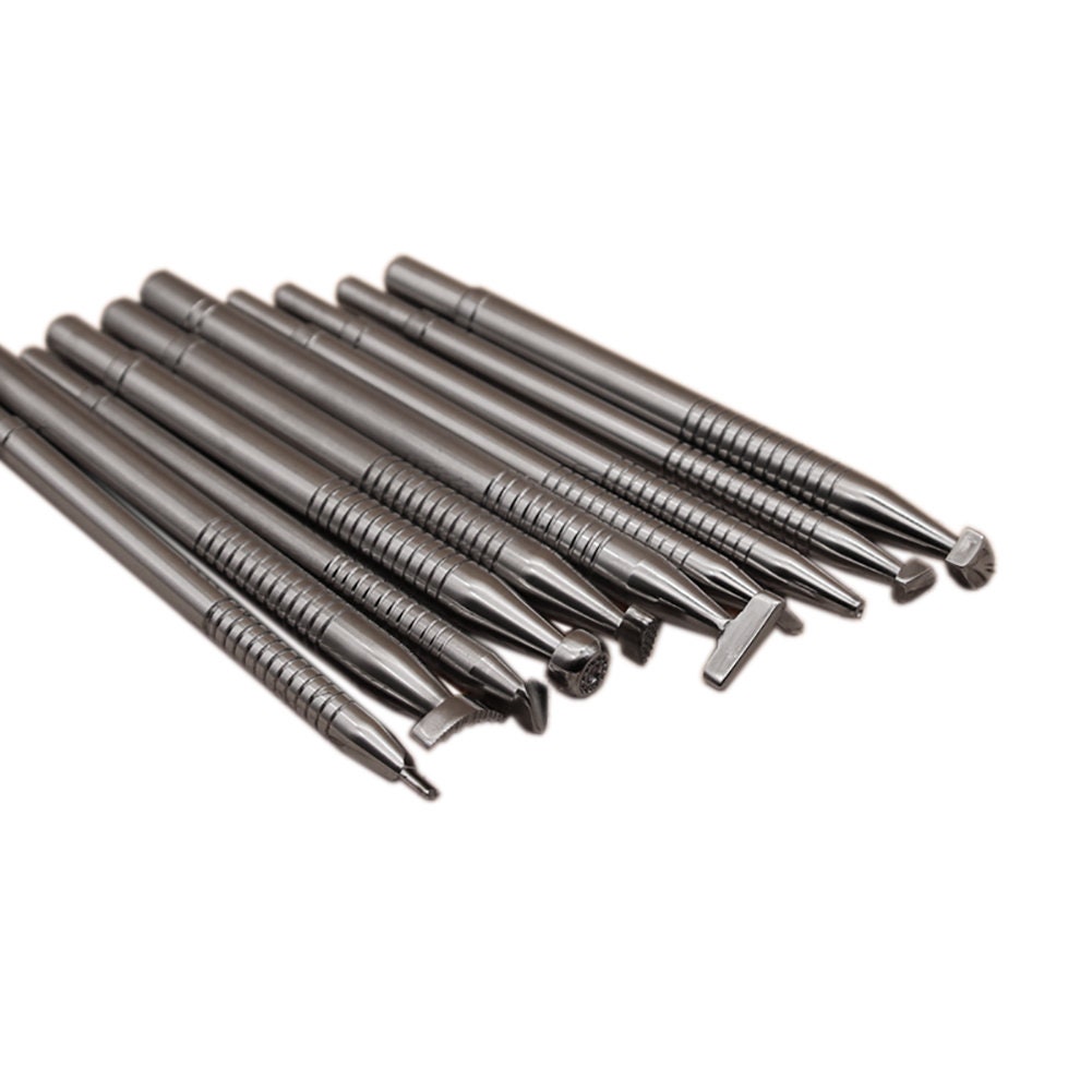 Full Set 304 Stainless Steel Leather Stamp Tools Set Leather Craft Kit Custom Punch Professional