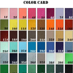 Genuine Goatskin Leather 48 Colors Raw Leather Fabric for Making Wallet Handbags Sewing Craft DIY / Whole Sheet around 5-7 Square Feet image 2