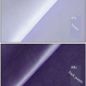 Genuine Goatskin Leather 48 Colors Raw Leather Fabric for Making Wallet Handbags Sewing Craft DIY / Whole Sheet around 5-7 Square Feet image 10