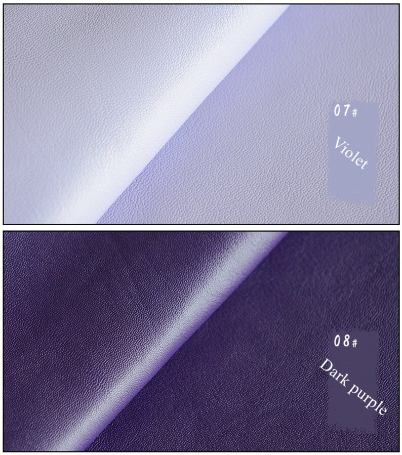 Genuine Goatskin Leather 48 Colors Raw Leather Fabric for Making Wallet Handbags Sewing Craft DIY / Whole Sheet around 5-7 Square Feet image 10