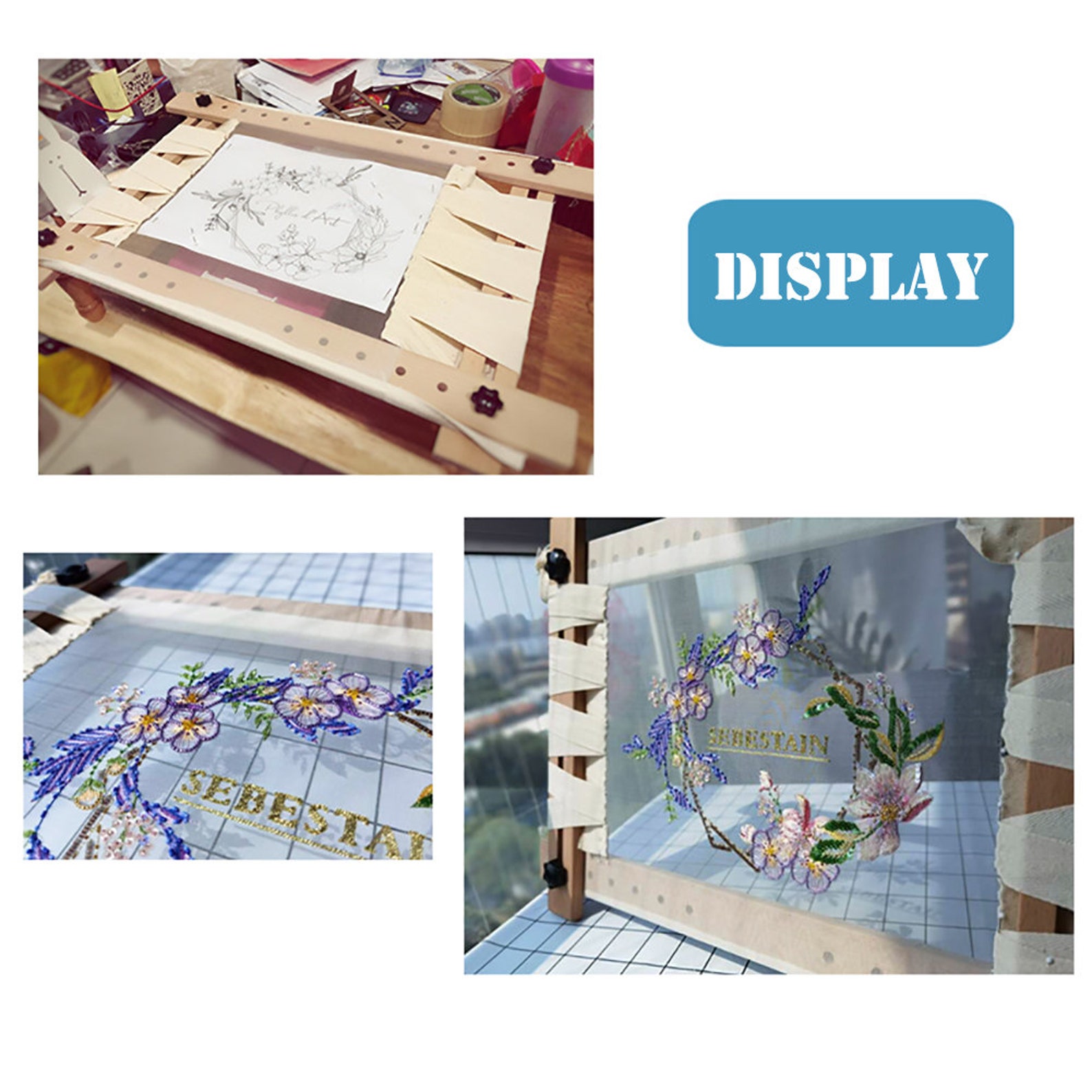 Adjustable Embroidery Stand Cross Stitch Holder Frame for Etsy