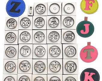 A to Z Letter Leather Cutting Die Mold Die Cuts Punching Cutter Knife Mould Template for DIY Leather Crafts Making