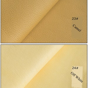 Genuine Goatskin Leather 48 Colors Raw Leather Fabric for Making Wallet Handbags Sewing Craft DIY / Whole Sheet around 5-7 Square Feet image 8