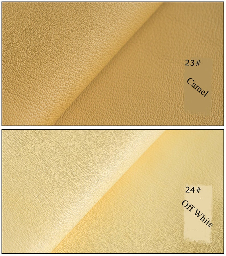 Genuine Goatskin Leather 48 Colors Raw Leather Fabric for Making Wallet Handbags Sewing Craft DIY / Whole Sheet around 5-7 Square Feet image 8