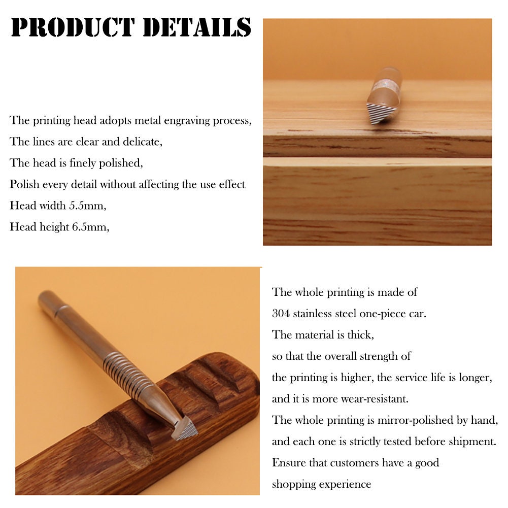 Leather Stamp Tools 304 Stainless Steel Set Handmade Art Tools Leather Craft Kit Custom Punch