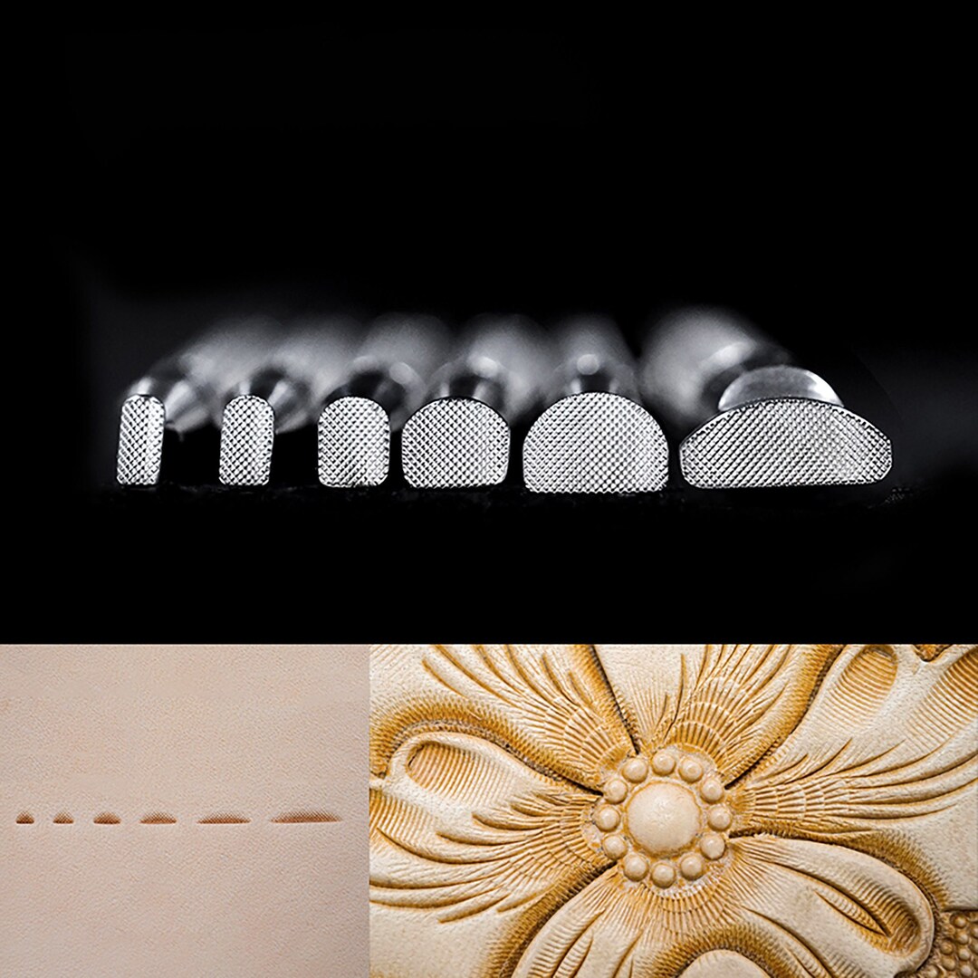 Lederstempelwerkzeug Aus Edelstahl 304 – Professioneller Stempel Für Lederarbeiten – Größe M (14x3,5 Mm) – Zum Prägen Von Mustern Auf Geldbörsen, Gürteln & Taschen