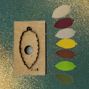 Leather Cutting Die Mold Leaf Die Cutting Tool Punching Cutting Template for DIY Leather Crafts Making