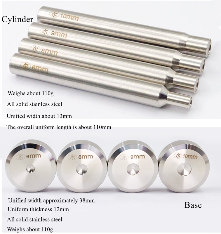 6/8/9/10mm Rivet Mounting Tool Rivet Punch Leather Craft Button ...