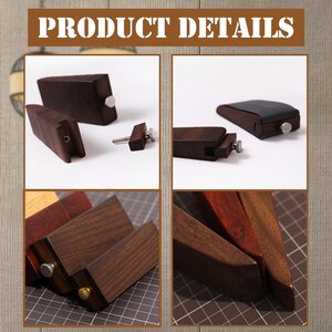 Leather Edge Sanding Tools Sandpaper Block Vegetable Tanned Leather Edge Banding Grinding Edge Tool DIY Leathercraft image 3