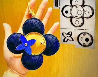 Sun Flower Cutting Dies Leather Punching Dies Template Knife Cutting Cutter for DIY Leather Crafts Making