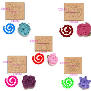Flower Petal Cutting Dies Leather Punching Dies Template Knife Cutter for DIY Leather Crafts