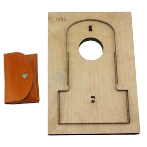 Leather Die Cutter DIY Card Holder Wallet Purse Bag Steel Punch Cut Mold Wood Die Leather Craft Tool Set
