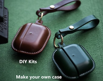 Genuine Leather Case DIY Kit For AirPods Pro, AirPods 3, AirPod's 1/2, Unique Gifts For Him/Her