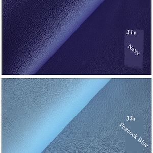 Genuine Goatskin Leather 48 Colors Raw Leather Fabric for Making Wallet Handbags Sewing Craft DIY / Whole Sheet around 5-7 Square Feet image 7