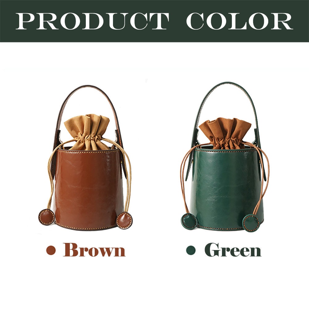 DIY Genuine Leather Bag Materials Kit Shoulder Bag Bucket Bag Etsy