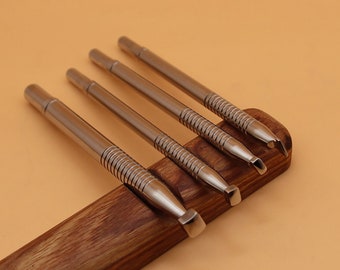 304 Stainless Steel Leather Stamp Tools Set Leather Craft Kit Custom Punch Professional Leather Tool Stamping